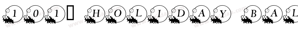 101! Holiday BallZ字体转换